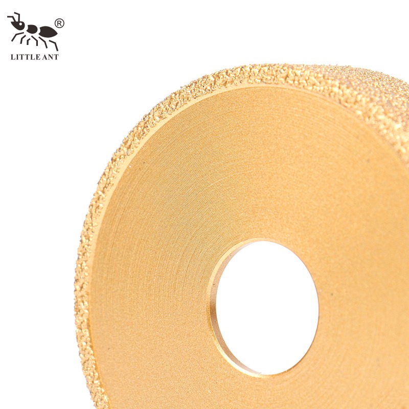 Pequeña hormiga fácil de operar al vacío Breading Diamond Diamond Rueda Paralela Pedido de perfil de borde de piedra para molinillo de ángulo