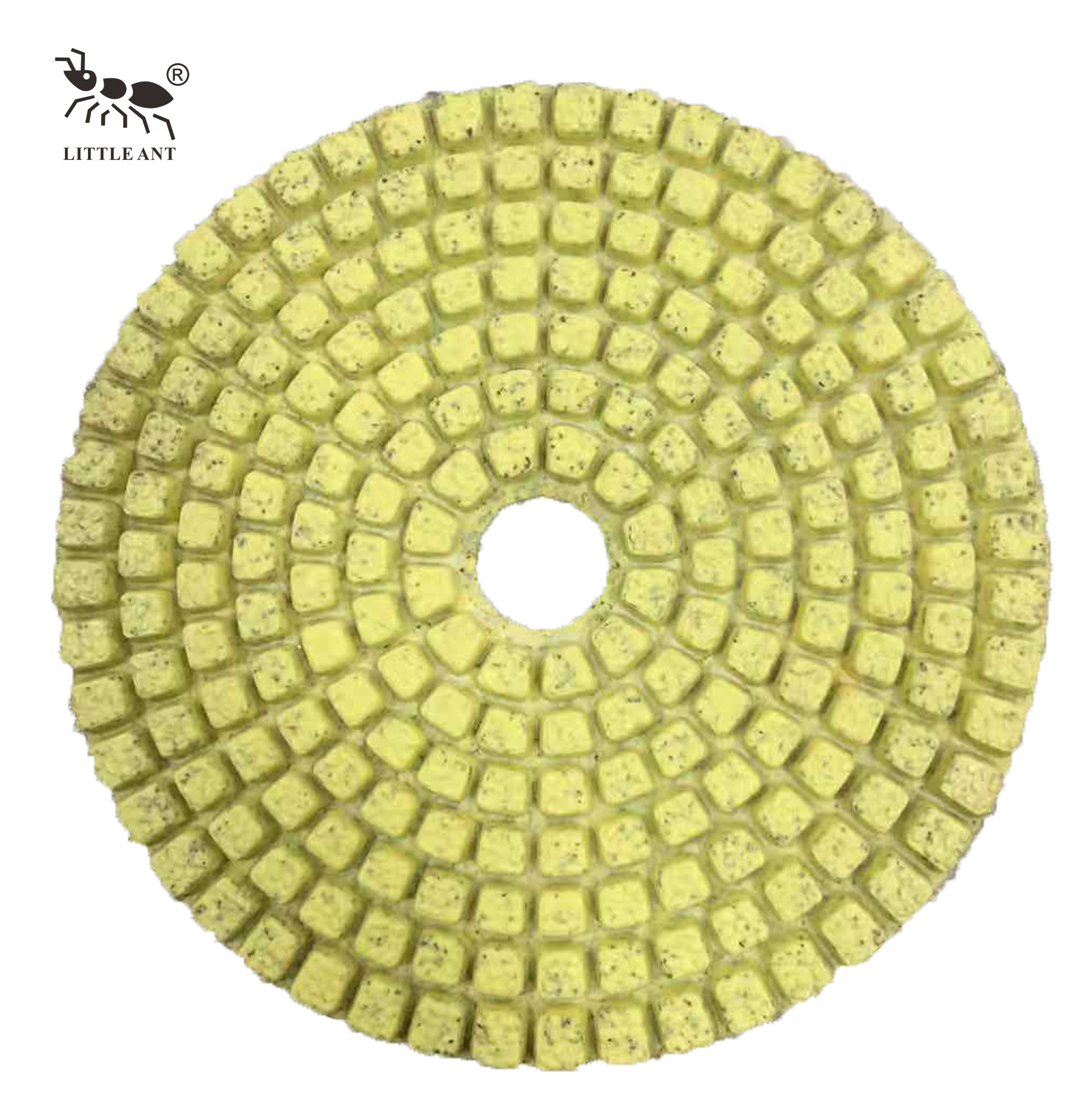 Pequeño molde de manchas de hormigas de 4 pulgadas de pulido húmedo para mármol Terrazo Granite Stone menos polvo de alta nitidez