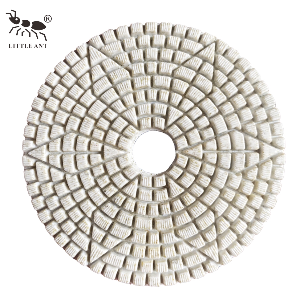 Almohadillas de pulido húmedo de diamantes flexibles de 3-5 pasos 3 mm de espesor para granito de mármol de piedra