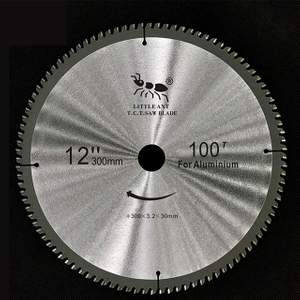 Hoja de sierra circular de corte de aluminio de 12 pulgadas 100 dientes TCT